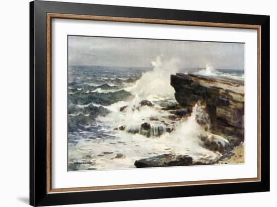 Yorkshire Coastal Scene-Ernest W Haslehust-Framed Art Print