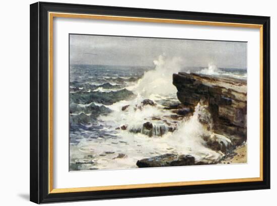 Yorkshire Coastal Scene-Ernest W Haslehust-Framed Art Print