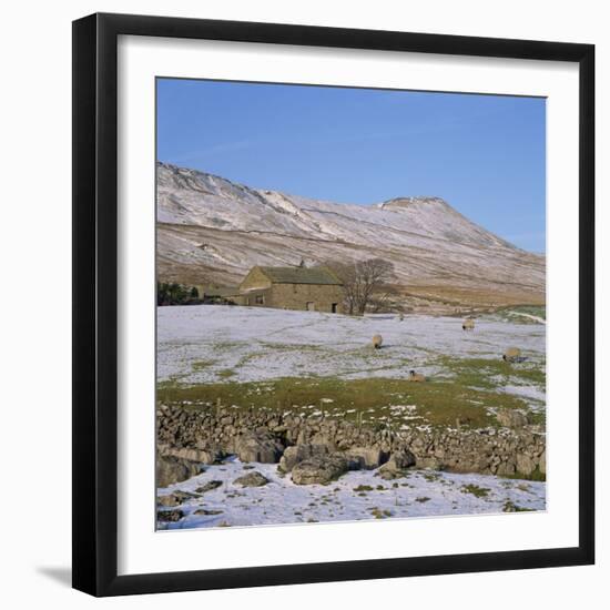 Yorkshire Dales in Winter, North Yorkshire, England, United Kingdom, Europe-Roy Rainford-Framed Photographic Print