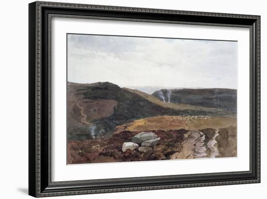 Yorkshire Fells, C.1840-Peter De Wint-Framed Giclee Print