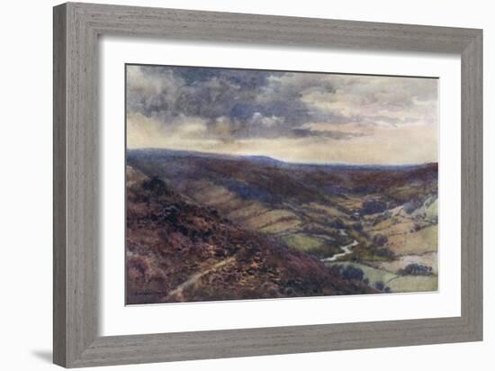 Yorkshire Moors-Ernest W Haslehust-Framed Art Print