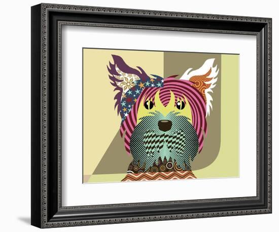 Yorkshire Terrier Dog-Lanre Adefioye-Framed Giclee Print