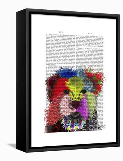 Yorkshire Terrier - Patchwork-Fab Funky-Framed Stretched Canvas