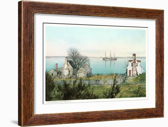 Yorktown Harbor-null-Framed Art Print