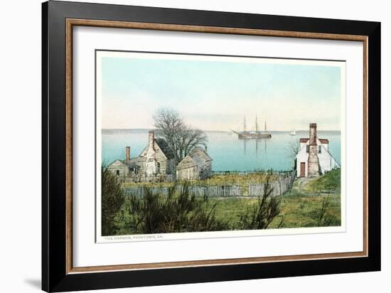 Yorktown Harbor-null-Framed Art Print