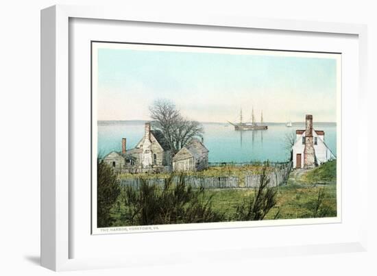 Yorktown Harbor-null-Framed Art Print