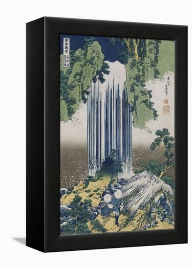 Yoro Waterfall, Mino Province', from the Series 'A Journey to the Waterfalls of All the Provinces'-Katsushika Hokusai-Framed Premier Image Canvas