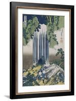Yoro Waterfall, Mino Province', from the Series 'A Journey to the Waterfalls of All the Provinces'-Katsushika Hokusai-Framed Giclee Print