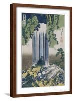 Yoro Waterfall, Mino Province', from the Series 'A Journey to the Waterfalls of All the Provinces'-Katsushika Hokusai-Framed Giclee Print