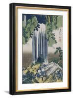 Yoro Waterfall, Mino Province', from the Series 'A Journey to the Waterfalls of All the Provinces'-Katsushika Hokusai-Framed Giclee Print