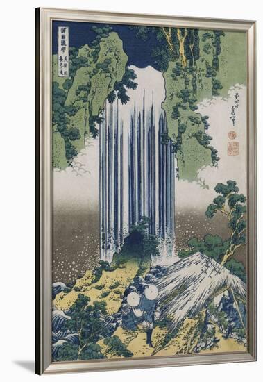 Yoro Waterfall, Mino Province', from the Series 'A Journey to the Waterfalls of All the Provinces'-Katsushika Hokusai-Framed Giclee Print