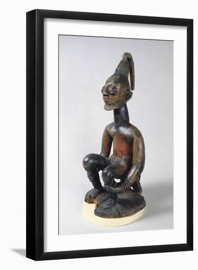 Yoruba Statue of a Seated Chief, Nigeria, 17th-20th Century (Wood)-African-Framed Giclee Print