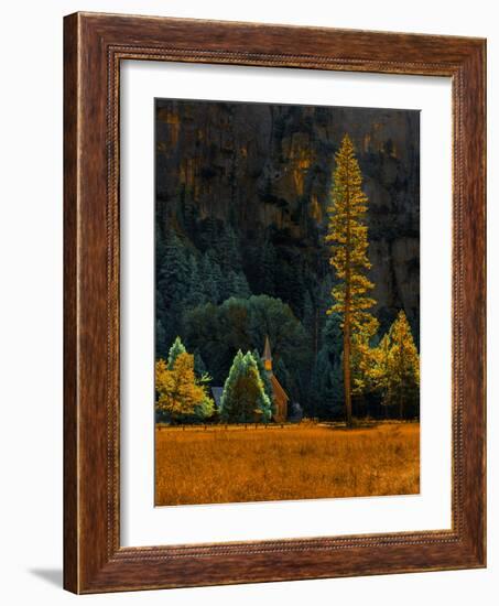 Yosemite Chapel-Steven Maxx-Framed Photographic Print