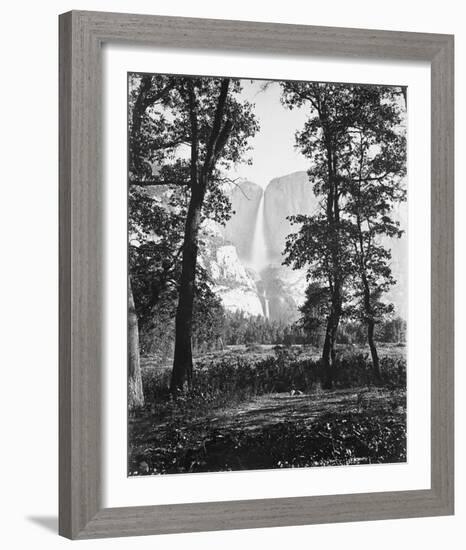 Yosemite Falls 2630 ft., Yosemite-Carleton E Watkins-Framed Giclee Print