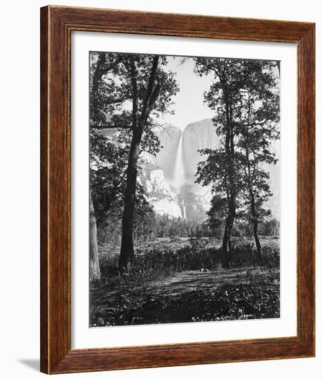 Yosemite Falls 2630 ft., Yosemite-Carleton E Watkins-Framed Giclee Print