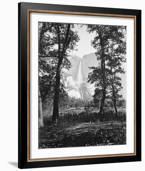 Yosemite Falls 2630 ft., Yosemite-Carleton E Watkins-Framed Giclee Print