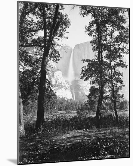 Yosemite Falls 2630 ft., Yosemite-Carleton E Watkins-Mounted Giclee Print
