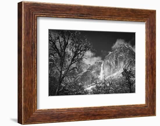 Yosemite Falls after a winter storm, Yosemite National Park, California, USA-Russ Bishop-Framed Photographic Print