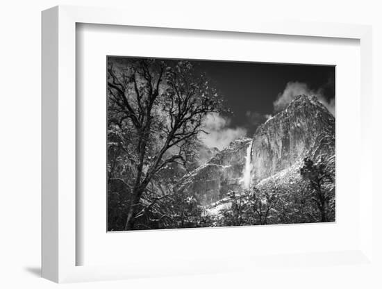 Yosemite Falls after a winter storm, Yosemite National Park, California, USA-Russ Bishop-Framed Photographic Print