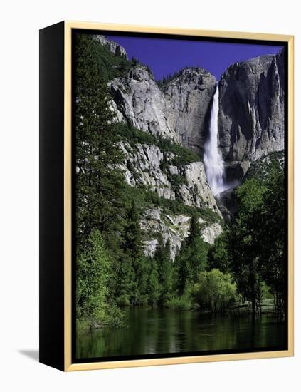 Yosemite Falls and Merced River-Doug Meek-Framed Premier Image Canvas