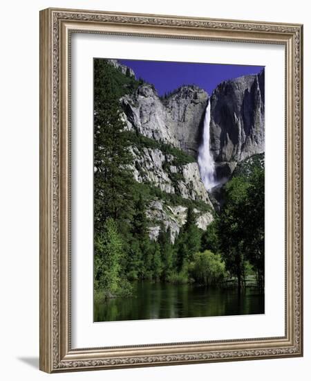 Yosemite Falls and Merced River-Doug Meek-Framed Photographic Print