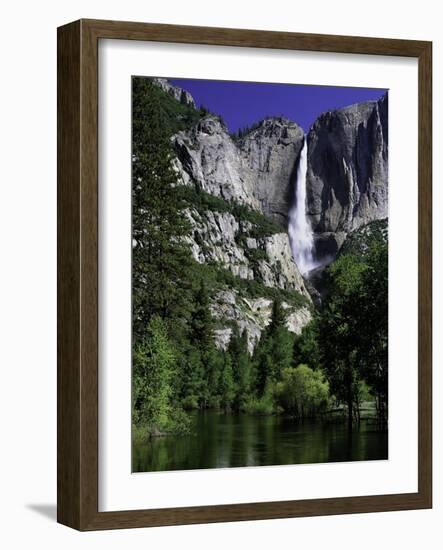 Yosemite Falls and Merced River-Doug Meek-Framed Photographic Print