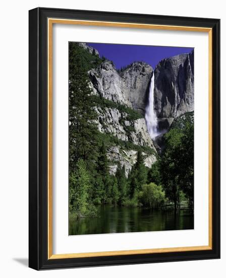 Yosemite Falls and Merced River-Doug Meek-Framed Photographic Print