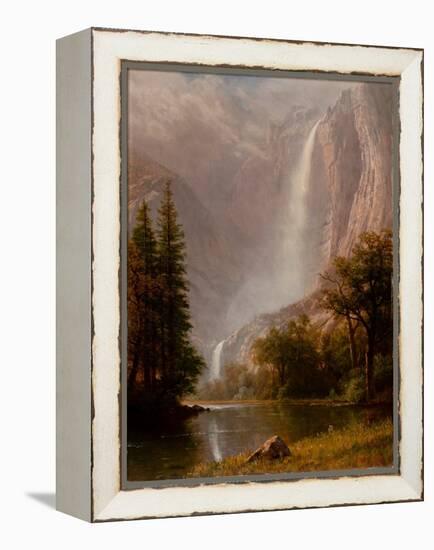 Yosemite Falls, C.1865-70 (Oil on Canvas)-Albert Bierstadt-Framed Premier Image Canvas