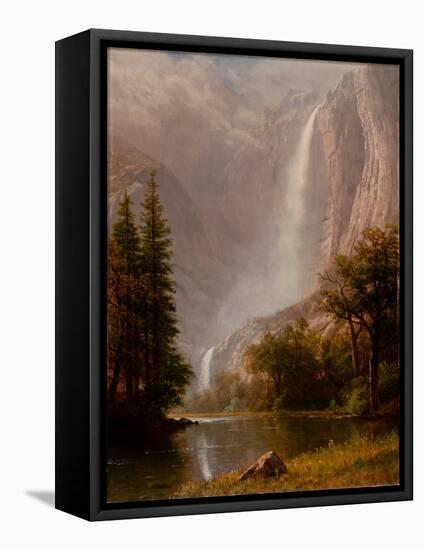 Yosemite Falls, C.1865-70 (Oil on Canvas)-Albert Bierstadt-Framed Premier Image Canvas