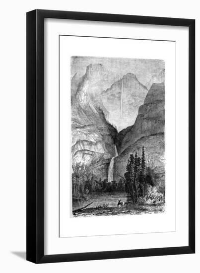 Yosemite Falls, California, 19th Century-Paul Huet-Framed Giclee Print