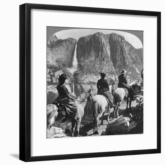 Yosemite Falls, from Glacier Point Trail, Yosemite Valley, California, USA, 1901-Underwood & Underwood-Framed Giclee Print