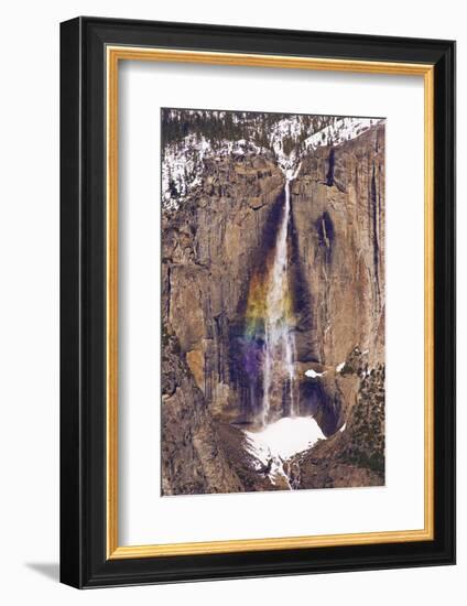 Yosemite Falls from Taft Point in winter, Yosemite National Park, California, USA-Russ Bishop-Framed Photographic Print