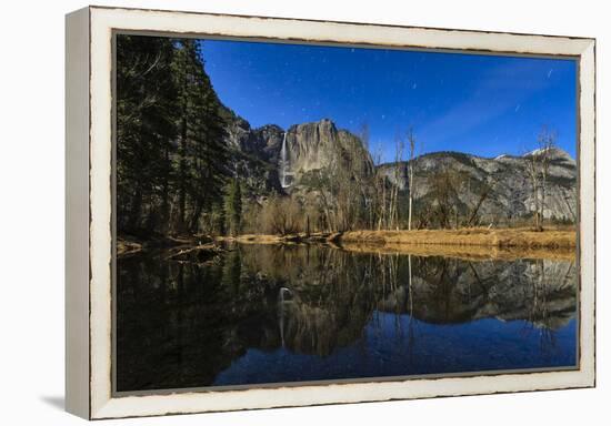 Yosemite Falls Reflected In The Merced River By Moonlight-Joe Azure-Framed Premier Image Canvas