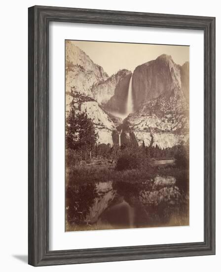 Yosemite Falls, Usa, 1861-75-Carleton Emmons Watkins-Framed Photographic Print