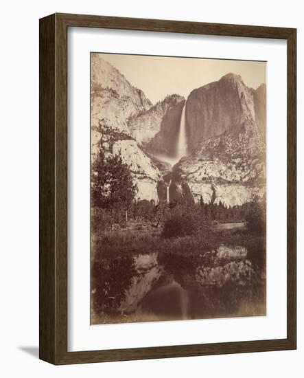 Yosemite Falls, Usa, 1861-75-Carleton Emmons Watkins-Framed Photographic Print