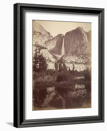 Yosemite Falls, Usa, 1861-75-Carleton Emmons Watkins-Framed Photographic Print