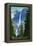 Yosemite Falls - Yosemite National Park, California Lithography-Lantern Press-Framed Stretched Canvas