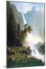 Yosemite Falls-Albert Bierstadt-Mounted Art Print