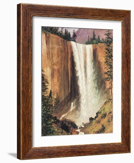 Yosemite Falls-Albert Bierstadt-Framed Art Print