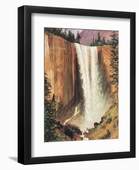 Yosemite Falls-Albert Bierstadt-Framed Art Print