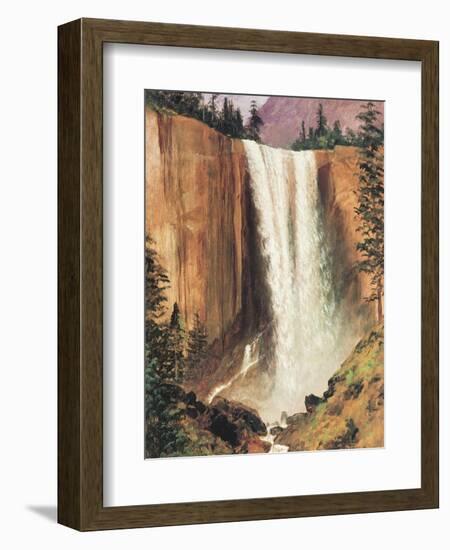 Yosemite Falls-Albert Bierstadt-Framed Premium Giclee Print