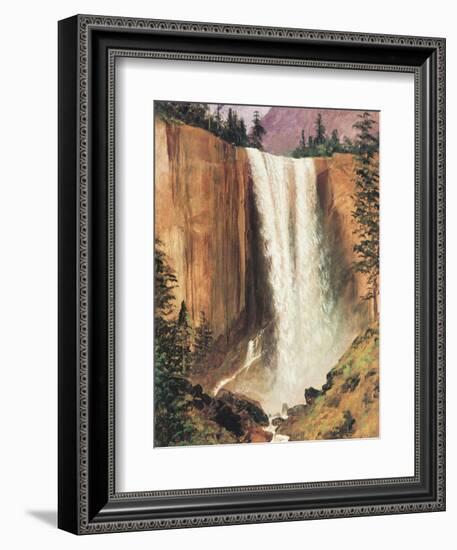 Yosemite Falls-Albert Bierstadt-Framed Premium Giclee Print