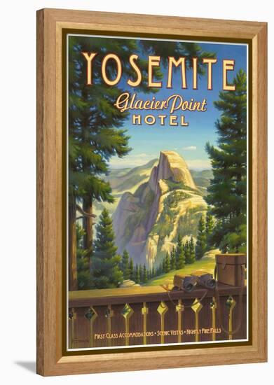 Yosemite, Glacier Point Hotel-Kerne Erickson-Framed Stretched Canvas