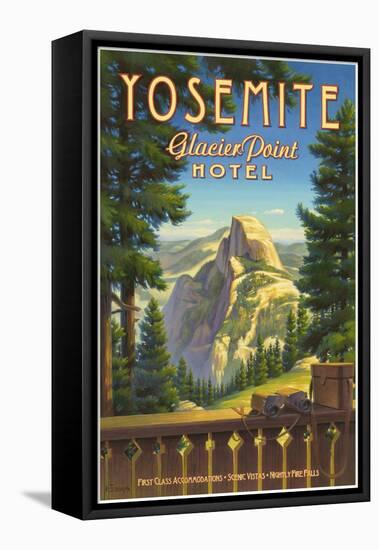 Yosemite, Glacier Point Hotel-Kerne Erickson-Framed Stretched Canvas