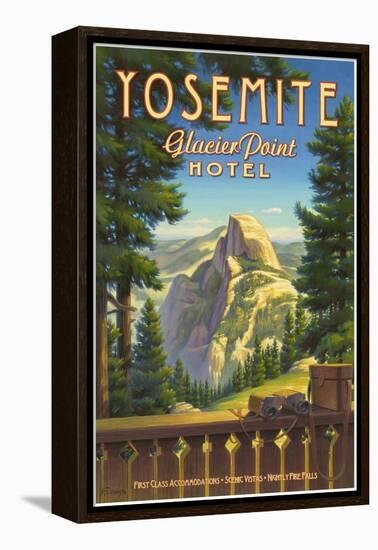 Yosemite, Glacier Point Hotel-Kerne Erickson-Framed Stretched Canvas