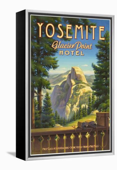 Yosemite, Glacier Point Hotel-Kerne Erickson-Framed Stretched Canvas