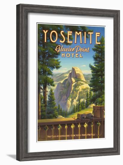 Yosemite, Glacier Point Hotel-Kerne Erickson-Framed Art Print