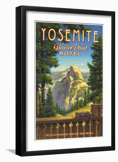 Yosemite, Glacier Point Hotel-Kerne Erickson-Framed Art Print