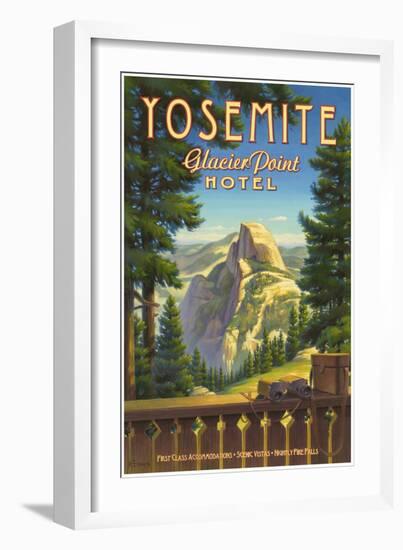 Yosemite, Glacier Point Hotel-Kerne Erickson-Framed Art Print