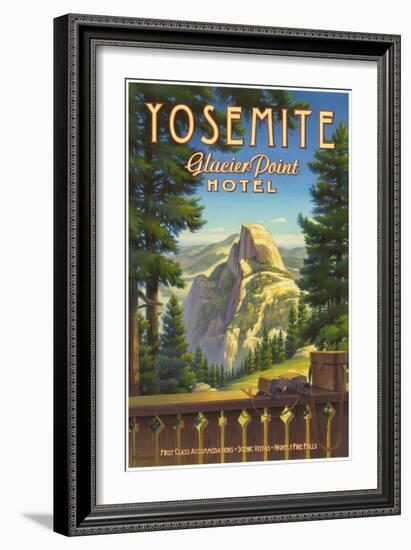 Yosemite, Glacier Point Hotel-Kerne Erickson-Framed Art Print